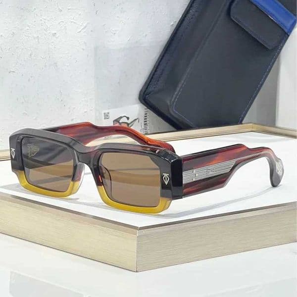 Classical Thick Sunglasses Rectangle Handmade Luxury Design Top Quality Uv400 Outdoor Shades for Men Women sunglasses for women
