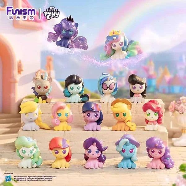 My Little Magic Bottle Blind Box Set - Mini Bean Toys Featuring Applejack And Pinkie Pie for Birthday Gifts And Desk Decor L260508KGEB