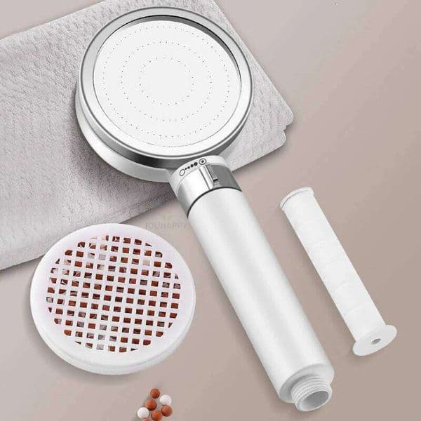 4 Speed Modes Adjustable Handheld High Pressure Shower Head with Filters Rainfall Spray Bathroom Accessories 26L0508