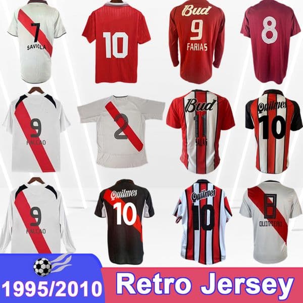 1992 2018 FALCAO Mens Retro Soccer Jersey AIMAR SAVIOLA SALA QUINTERO G.MARTINEZ MORA PONZIO Home Away Vintage Football Shirts Uniforms