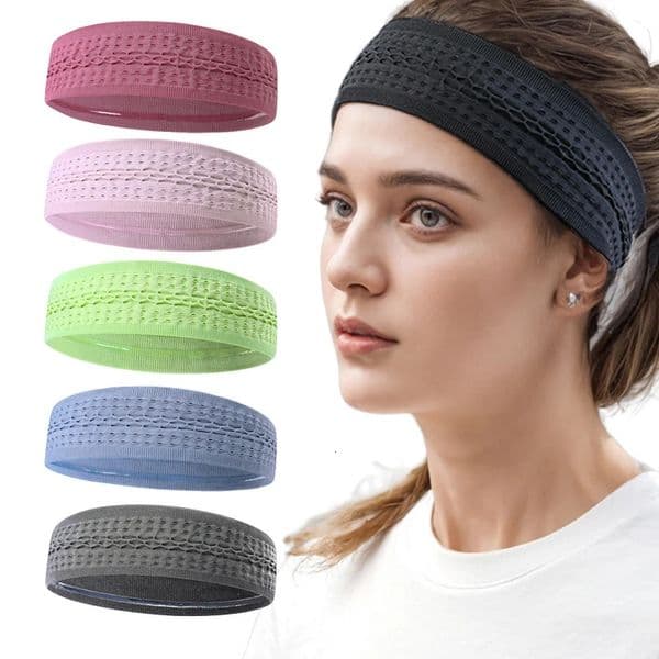 Cooling Sport Headbands for Men Women Non-Slip Moisture Wicking Workout Sweatband Fitness Running Cycling Football Yoga Hairband 260507