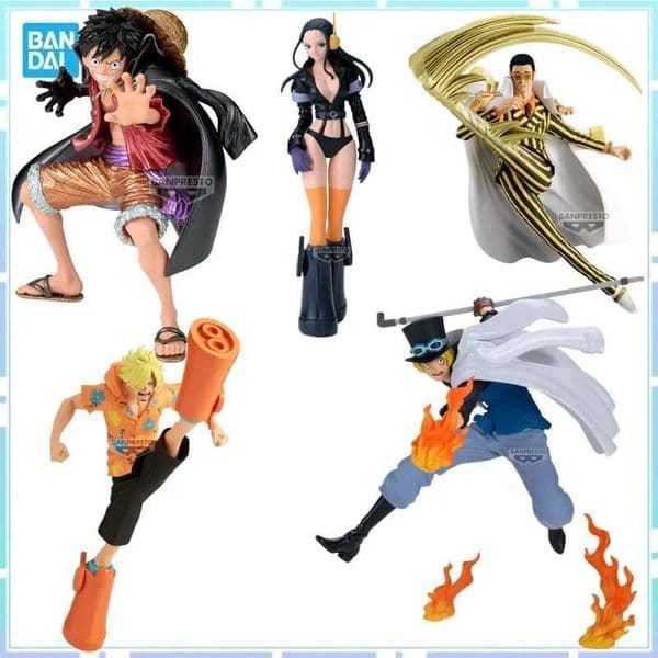 Bandai Original BANPRESTO Anime ONE PIECE BRC Borsno Sanji Robin Luffy Sabo PVC Action Figure Collectible Model Toy Gifts S260508