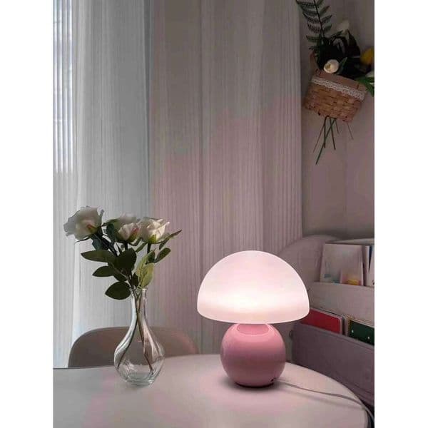 A pink/orange/red/white/beige USB socket table lamp for room light decorative lamp, night light, desk light. S260507