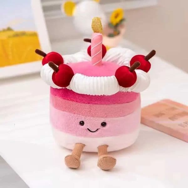 2026 Game And Toy Luxury Art Designer 25Th Anniversary Orange Cake Limited Plush Doll stuff animal Home Desktop Ornaments Birthday Gift Pet Interactive Toy 15Cm Fr