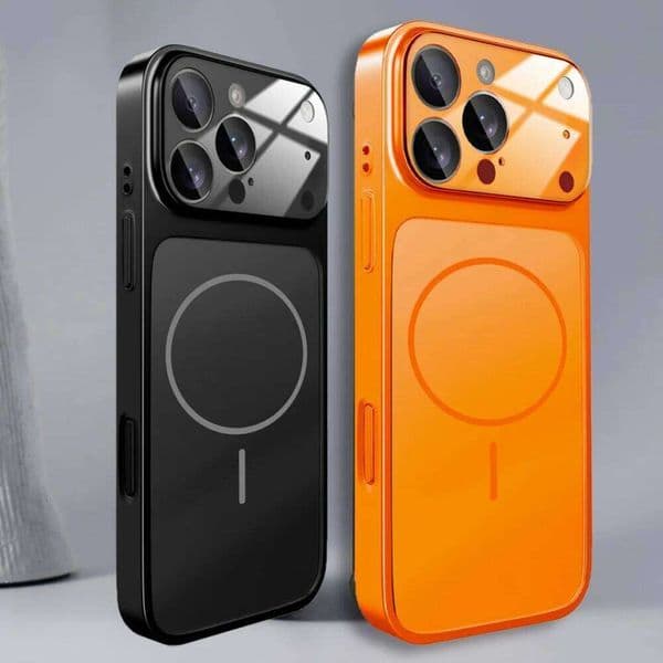 Glass Nano Matte Case For iPhone 17 17Air 17Pro 16 15 14 13 Pro Max Cover Magnetic Wireless Charge Armor Funda 26W0508