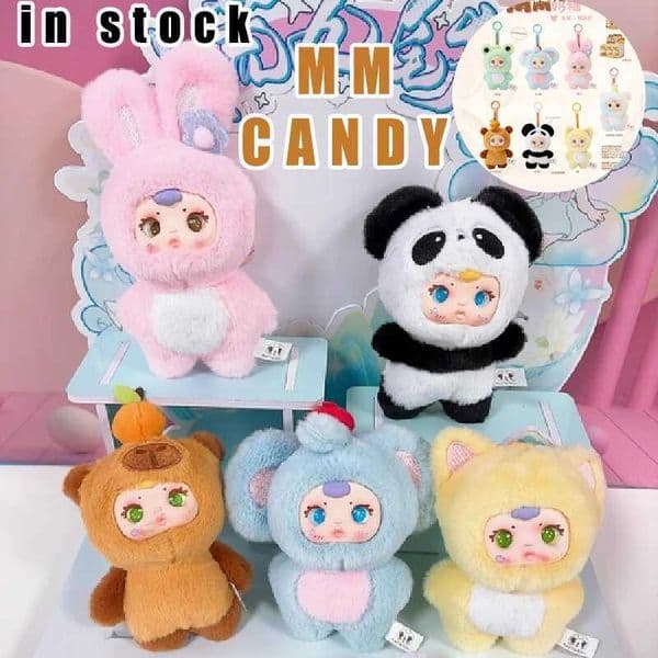 Trendy New Mm Milk Candy V1 Vinyl Plush Mysterious Blind Box Cute Doll Car Key Decoration Bag Decorative Pendant Birthday Gifts L260508L3GQ