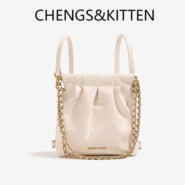 Bag Designer Woman Chengs&Kitten Mini Backpack Tote - Versatile crossbody bag Leather Stray Bag | Alternative To Hot Pink Shoes Free Shipping