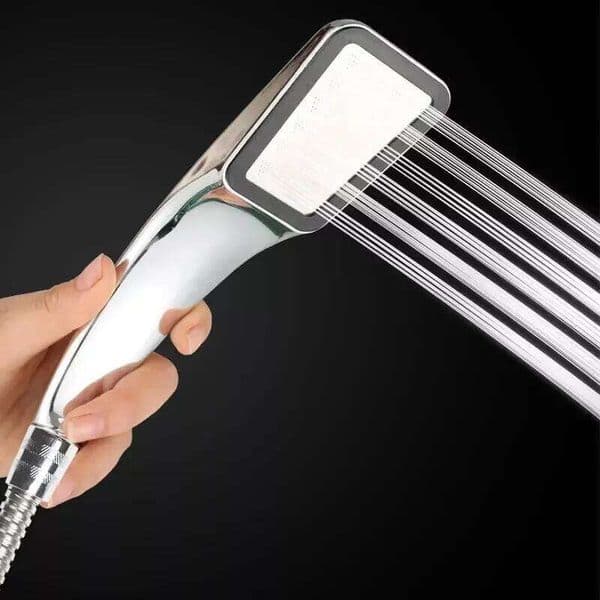 300-Hole Square Hand-Held Nozzle Bath Pressurized Water-Saving Shower Head 26L0508