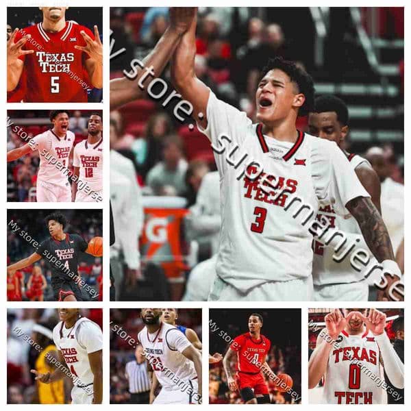 2025-26 Texas Techs Red Raiderss College basketball Jersey Watts Toppin Petty Moseley Horner Henderson Hoover Groves Francis Bryan Bamgboye Atwell Anderson Men thumbnail 2