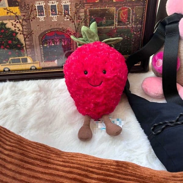 Puppets London UK je fun strawberry plush toy fruit cute stuffed toy comfort pillow gift