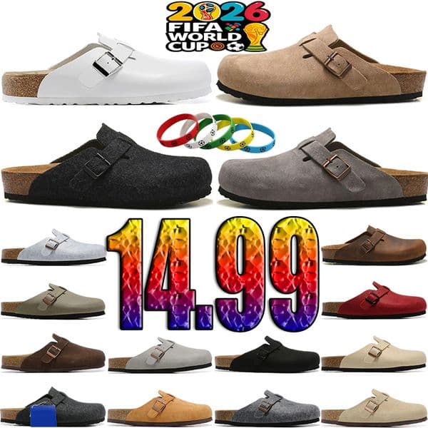 Designer Clogs Sandals Clog Slippers Cork Flat High Quality Fashion Summer Genuine Leather Slide Favourite Beach Casual Shoes Indoor Daily Outfit Unisex eur35-46