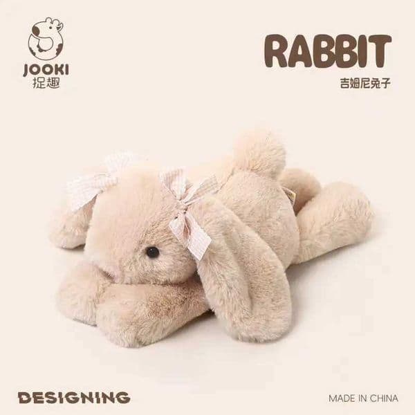 35cm New Simulated Shy Rabbit Doll Stuffed Plush Toy Cartoon Anime Cute Pillow Childrens Birthday Gift Fun Doll L260509Q6M1