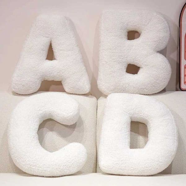Cozy English Letters Pillow Sofa Cushion Living Room Decor 26 Letter Stuffed Doll Toy Kids Pillow Teaching Words Game Kid Toy H260509