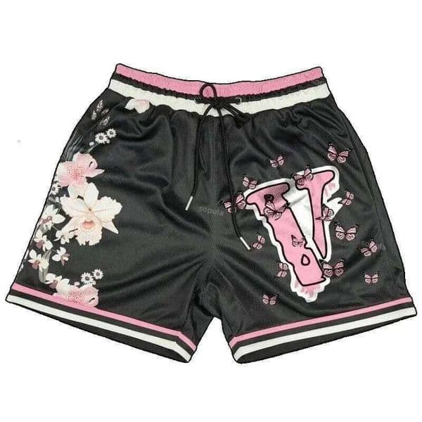 Men's flower-printed sports shorts, breathable quick-drying, loose version, suitable for basketball training and fitnesskvv 26L0509