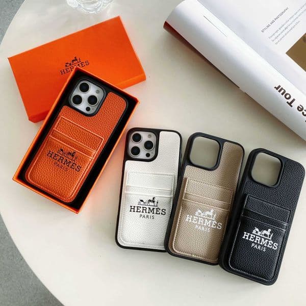 New Apple 17 Pro Phone Case Luxury Compatible with 14 Womens Model Dual Card Slot Protective Cover 12/13 Simple Anti-drop T260509