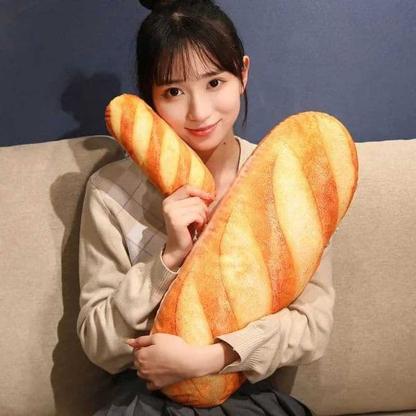 French Bread Plush Pillow Stuffed Printing Images Food Peluche Party Prop Decor Sleeping Companion Man Gift L260509236V