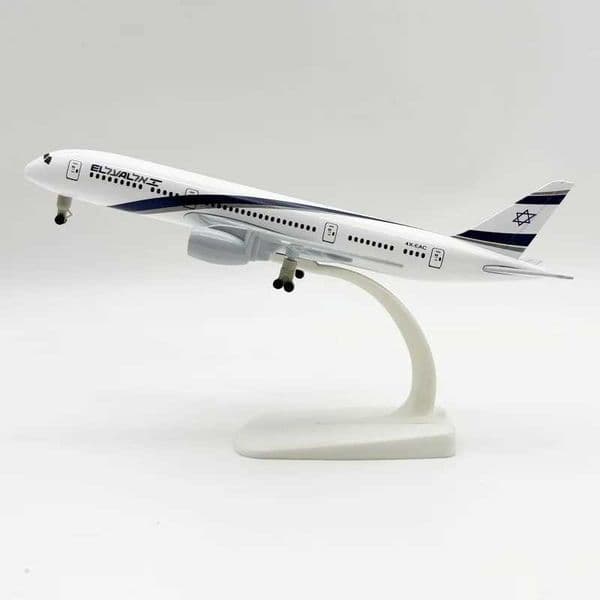 Israel Boeing 787 Airbus Model Toy 20cm Die-Cast Alloy Aircraft Collectible Toy Crafted for Collectors and Aviation Enthusiasts L26050945T1