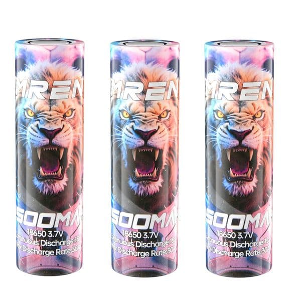 Authentic Imren I8650 High-Capacity Li-ion Power Source Optimized for Reliable Operation at 3500mAh & Up To 1200 Cycles