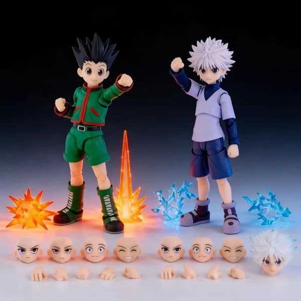 135cm Shf Hunter X Hunter Gon Freecss Killua Zoldyck Ko Version Articulated Desktop Action Figure Model Toy Periphery Fun Gifts L260509
