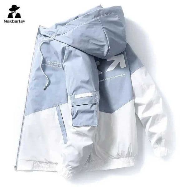 Mens Coat Casual Korean Style Spring Fashionable Thin Topmens Jacket Hood dent Workwear Jacket Harajuku Strt Clothing L260509