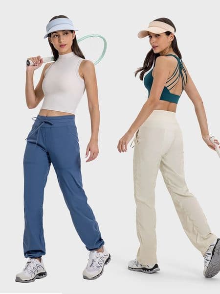 Women Quick Drying Sports Pants Lightweight Breathable Running Fitness High Waisted Loose Wide Leg Casual Yoga Autumn 260509