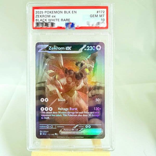 Card 2025 BLK ZEKROM BLACK WHITE RARE 172/086 Collection Card Copy10Points Card Anime Game Gift Toy L260509HSUQ