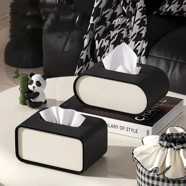 Tissue High Quality Napkin Holder Light y Napkin Box Living Room Paper Box Creative Leather Bedroom Desktop Napkin Storage 260508