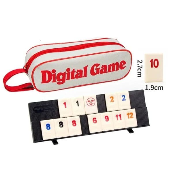 Fast Moving Rummy Tile Classic Board Game 2-4 People Israel Mahjong Digital Game est Party Game Portable 260509