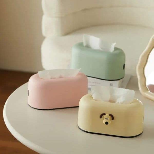 Cream Creative Tissue Box Cross-border Home Living Room Desktop Coffee Table Tissue Paper Storage Box Car Tissue Holder 260508