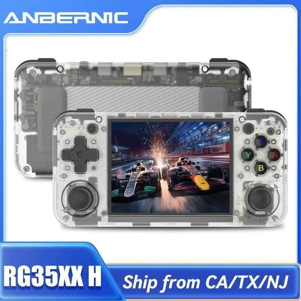 ANBERNIC RG35XX H Handheld Game 3.5''I Screen Output Linux System RG35XXH Retro Video Simulator Console Kids Gift 26Y0509