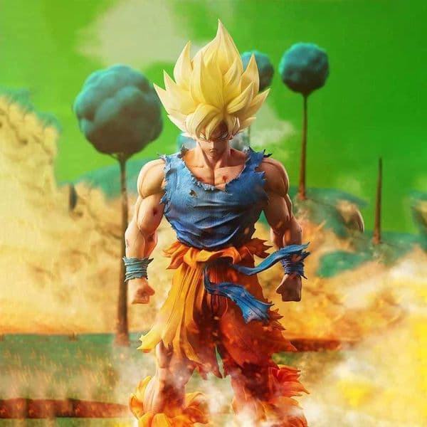 Hot 30cm Dragon Ball Figure Son Goku Figurine Super Saiyan Goku Anime Statue Collection Dragon Ball Model Toy Kid Halloween Gift S260508