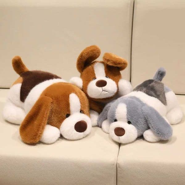 Weighted Plush Dog Toy Sleeping Dog Soft plushies Fluffy Puppy Birthday Gift Emotional Comfort Companion Sensory Stuffed Toy L260509KD8M