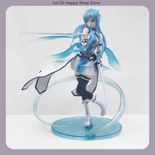 23cm Sword Art Online Yuuki Asuna Water Spirit Anime Figure - Model Statue Fans Collection Desktop Decoration Ornament Toy S260508