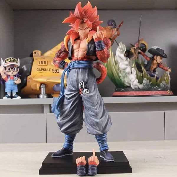 34cm DBZ SSJ4 Gogeta Model Anime Dragon Ball Z Action Figure Super Saiyan 4 Figurine Collection Doll GK Statue Ornaments Toys S260508