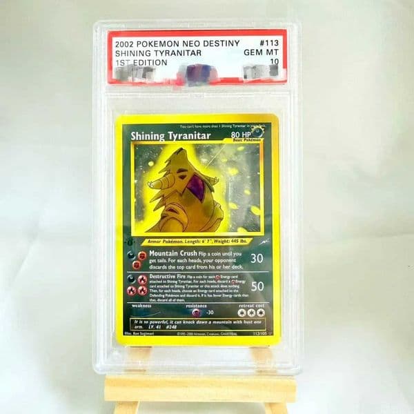 Card 2002 NEO DESTINY SHINING TYRANITAR 1ST EDITION 113/105 Collection Card Copy10Points Card Anime Game L260509646U