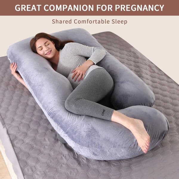 Pregnancy Pillows for Sleeping G Shaped Full Body Maternity Pillow with Removable Cover - Support for Belly for Pregnant Women H260509