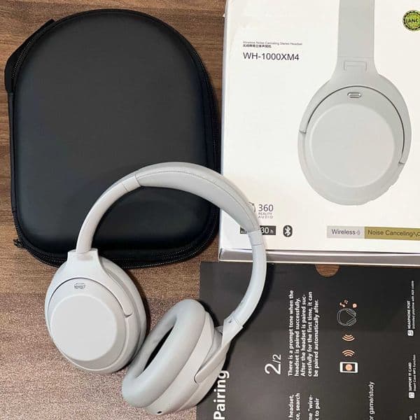New High-End WH1000XM4 Active Noise Cancelling Over-Ear Bluetooth Headphones Wireless Call Sports Headphones with Storage T260509