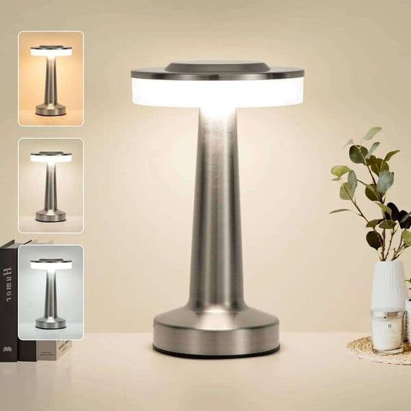 LED Table Touch Sensor Rechargeable Desktop Night Wireless Reading Lamp for Restaurant Hotel Bar Bedroom Decor Light S260508 867