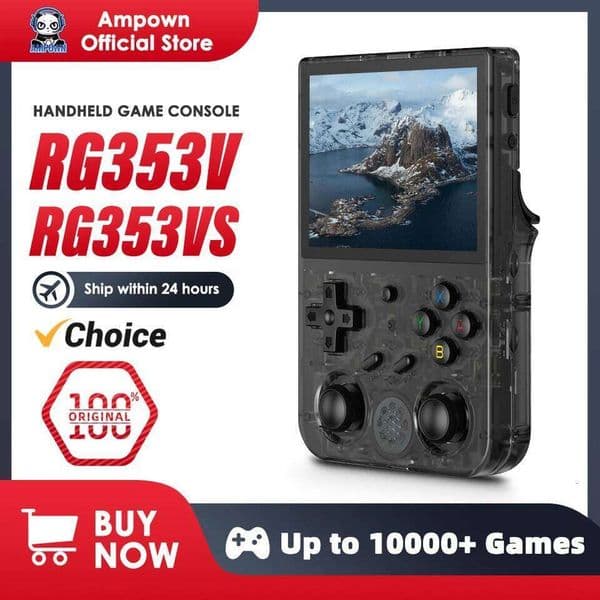 ANBERNIC RG353V RG353VS Handheld Gam Console 3.5'' I Screen HDMI Output Android Linux OS Built-in Retro Emulator Player Gifts 26L0509