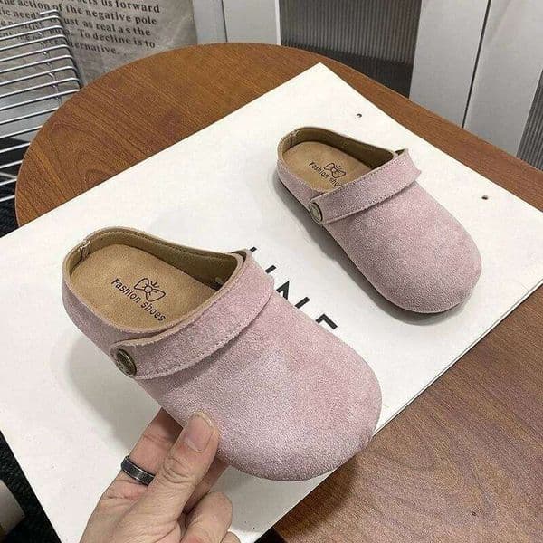 Kids Closed Toe Mules Vintage Slip On Convertible Outdoor Shoes 2026 Autumn New Style 26H0509