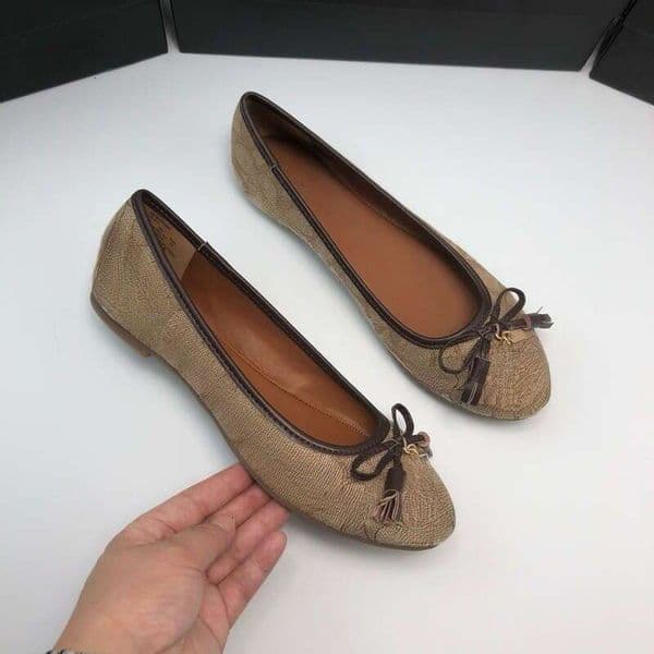 Coacs Women Slides Designer Slippers Coucher Shoes Cowch Model C Shaped Fabric Tassel Bow Flats Heels Shoes Comfortable Summer Sandals Eur36-45