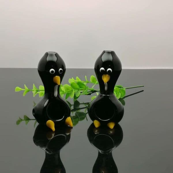 Glass Pipes Smoking Hand-blown Beautifully Handcrafted Smoking Pipe Black glass bird pipe