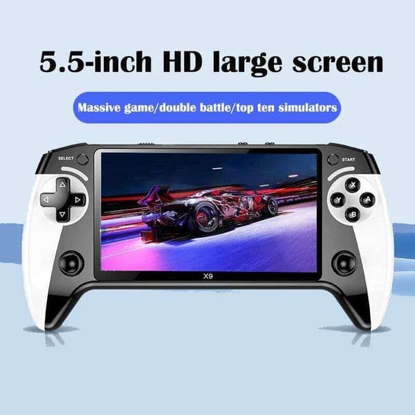 X9 portable game console, 5.5-inch HD screen, multiple languages, retro GBA Arcade video, 8 simulators with 360 non-slip joysti 26Y0509