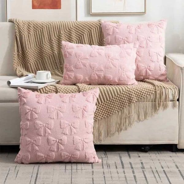 Spring Throw Pillow 18x18 Inch 1 PcVelvet Soft Modern Style Butterfly palm tree Decorative Cushion Washable Invisible Zipper H260509