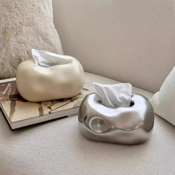 Nordic Ceramic Tissue Box Advanced Napkin Holder Living Room Dining Table Tissue Case Household Tissue Storage Box Decoration 260508