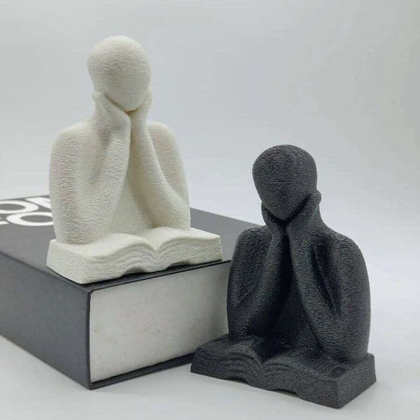 An Abstract Ornament, 3D-printed Thinking Figure Statue, Desktop Decoration for Readers, and A Graduation Season Gift 26L0509