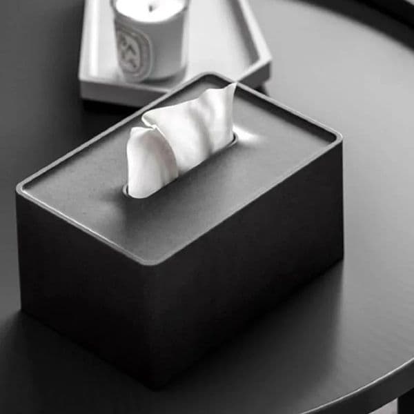 1PC Simple Solid Color Tissue Box Living Room Tissue Box Storage Box Plastic Bottom Cap Tissue Box 260508