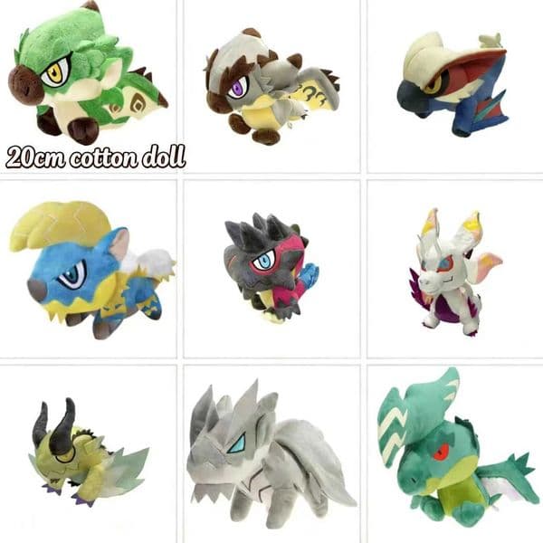 20cm Monster Cushion Pillow Doll Wilds Cute Albatrion Plush Doll Anime Figure Decoration Game Plush Toys Gift Custom Kids Gifts L260509QEQP