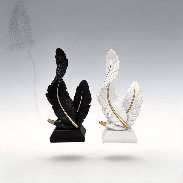 Collectibles Sculptures High-end Art Feather Ornaments Home Decor Permanent Crafts Family Gatherings Parties Desktop Decorations 26L0509