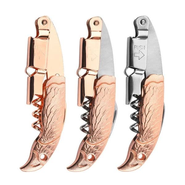 1pc Electroplated Rose Gold Bottle Opener Multifunctional Wine Stainless Steel Beer 260508